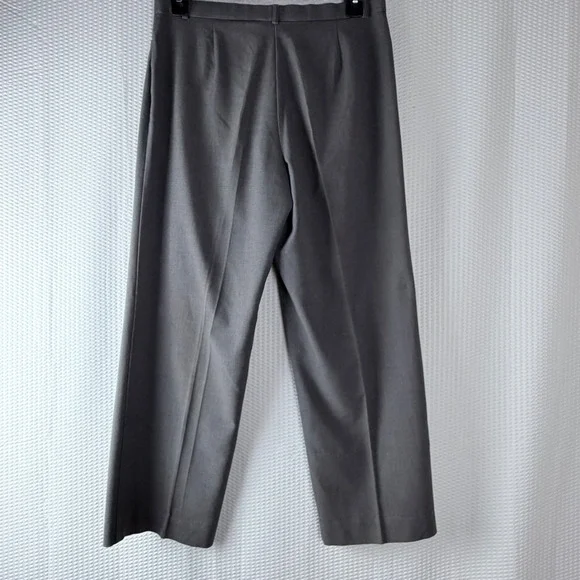 Dress barn Women Dress Pants Gray 14 Wide Leg Office Wear Business Tailored - Picture 2 of 8